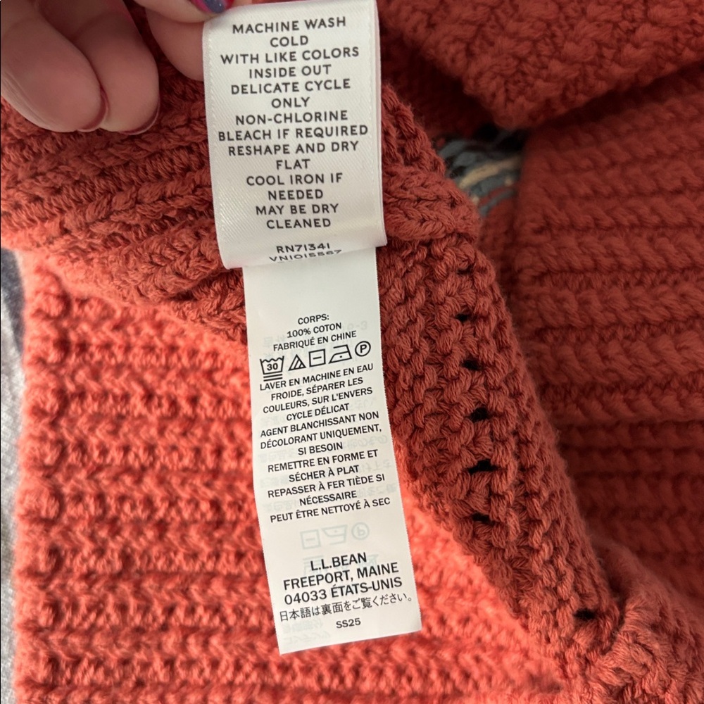 L.L. Bean Women's Mallard Duck Cardigan Sweater M - Picture 10 of 10